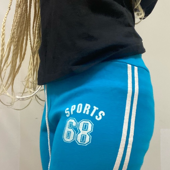 Y2k 2000 indie baby sport blue pants - Picture 2 of 4